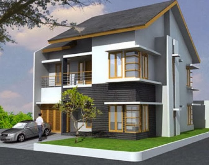 Interior Eksterior Rumah  Minimalis Contoh Warna  Cat  Rumah  