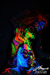 painting paint fire within uv dark glowing glow portrait studio blacklight danny session denart designstack setiawan