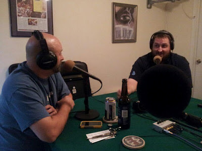 Charles Pierce and Jay Ducote record the Me and My Big Mouth Podcast