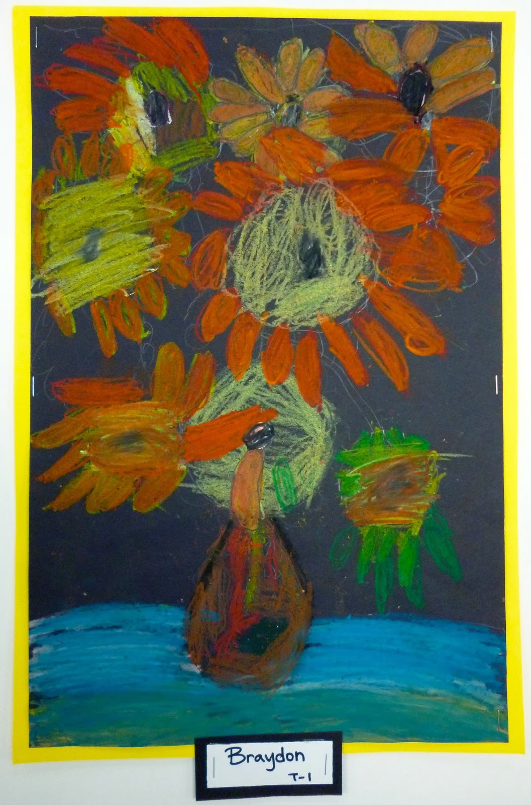 1st Grade Van Gogh Sunflowers… Lesson On Seeing Color