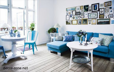 turquoise furniture for living room