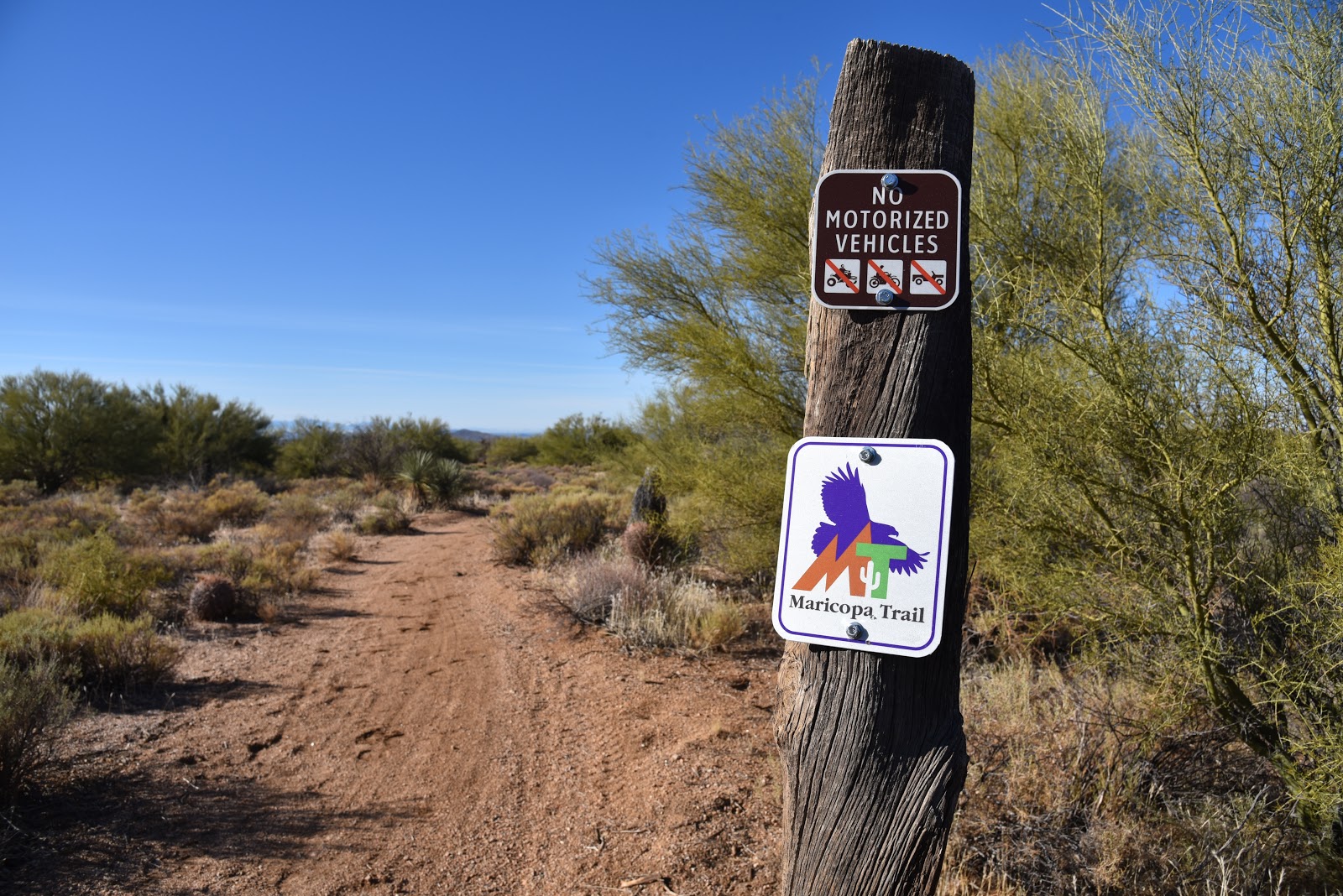 Arizona Hiking MARICOPA TRAIL Bartlett Dam Road to McDowell Sonoran