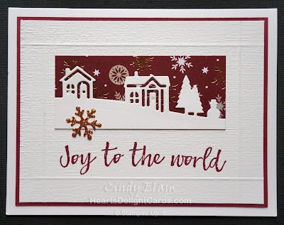 Heart's Delight Cards, Hearts Come Home, Hometown Greetings Edgelits Dies, Christmas Card, Stampin' Up!