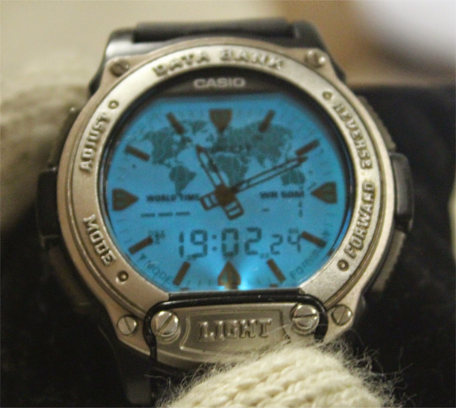 RELOJES CLÃSICOS ANTIGUOS OLD AND CLASSIC VINTAGE WATCH: 006 CASIO DATABANK TWINCEPT ABX-59