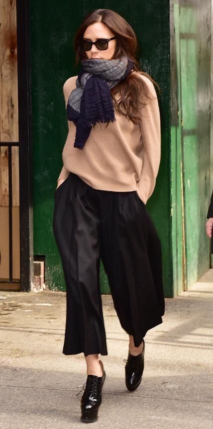 Sombre Belle: How To Wear Culottes in Winter