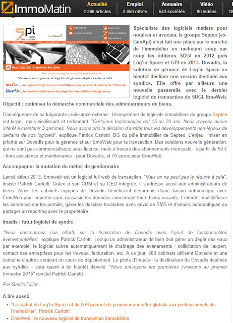 je tombe sur un article surprenant sur le groupe septéo spi sdgi bug