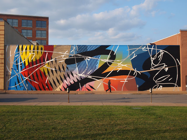 Augmented Reality Street Art Mural By MOMO In Saint Louis, USA.