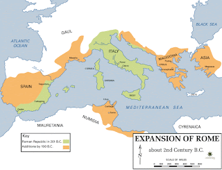 Expansión de Roma en el Siglo II a.C.