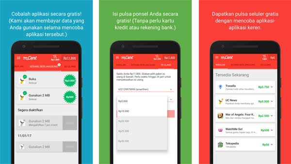 Aplikasi dan Game Android Yang Bisa Mendapatkan Pulsa Gratis