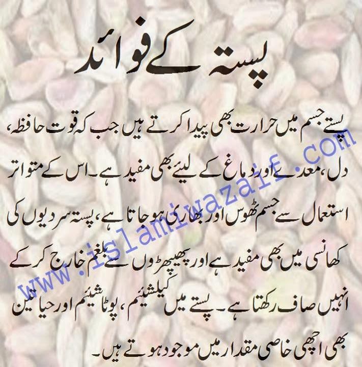 Sab Ka Blog Pistachio Fruite Benefits in Urdu & English