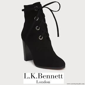 Kete Middleton wore L.K. Bennett Marissa Suede Ankle Boots