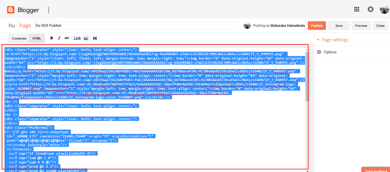 How to Add Social Media Icons to Blogger