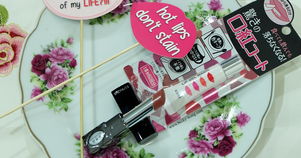 KOSÉ Lip Gel Magic Make Any Lipsticks TransferProof! BeckyWong