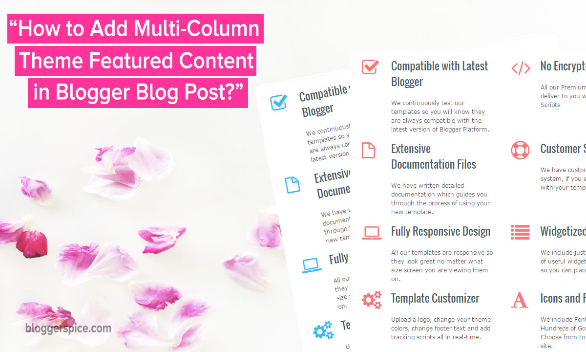 How to Add Multi-Column Theme Featured Content in Blogger? Blogger- columns-plugin-responsive