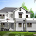 Kerala style sloping roof villa design