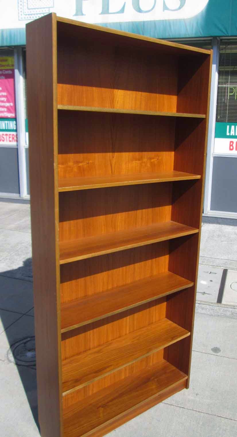 UHURU FURNITURE & COLLECTIBLES SOLD **REDUCED** Tall Teak Bookcase 50