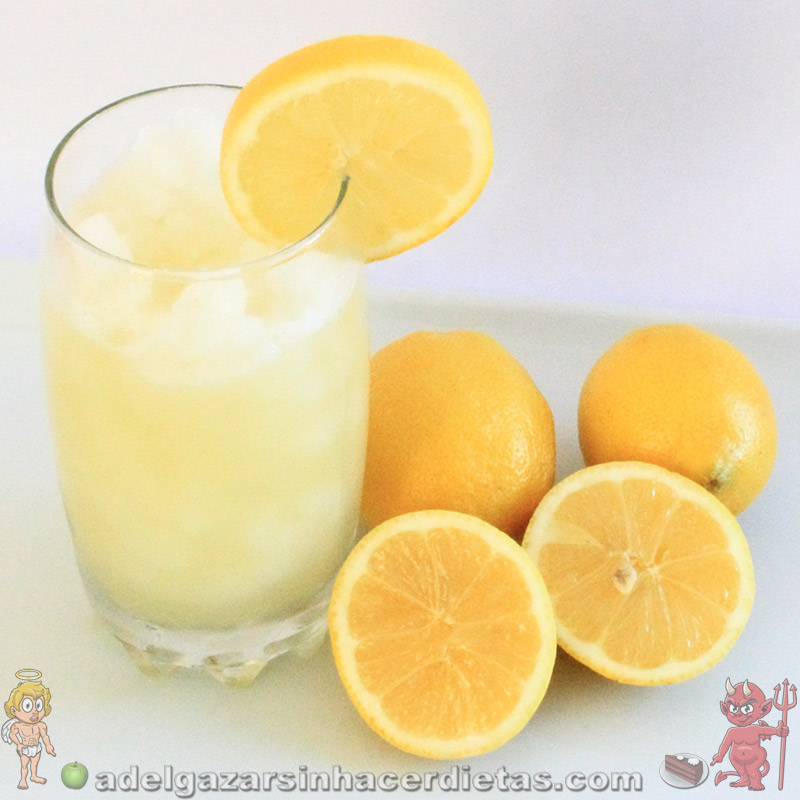 Granizado de limón casero