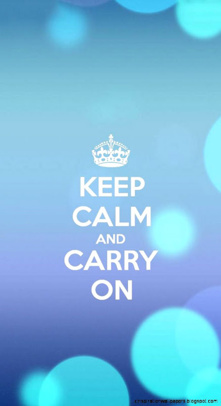 The KEEP CALM AND CARRY ON iPhone5 iOS7 Wallpaper I just made