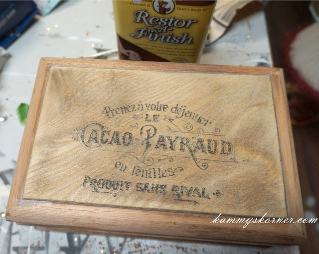 Kammy's Korner Image Transfer On Vintage Wood Boxes