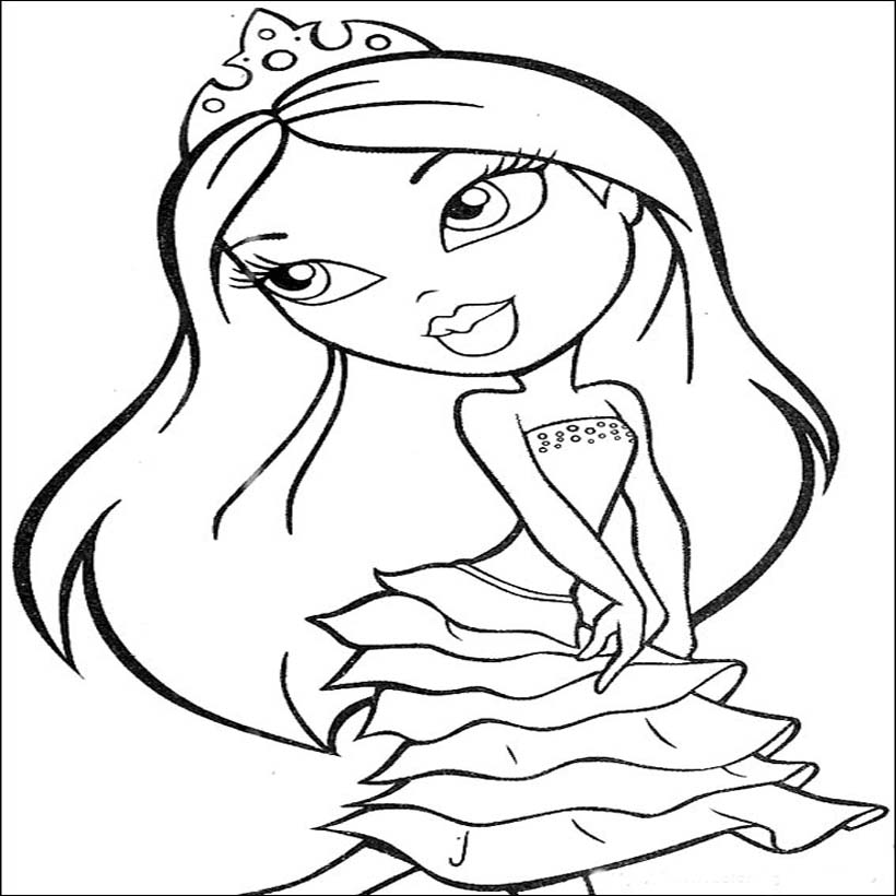 baby bratz coloring pages - photo #14