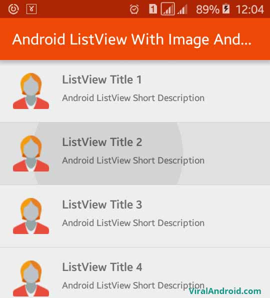 Android Example: How to Implement Custom ListView with Image and Text