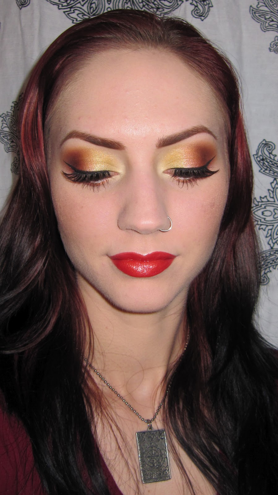 Glitter is my Crack: Gold, Yellow, Orange and Rust Makeup look with ...
