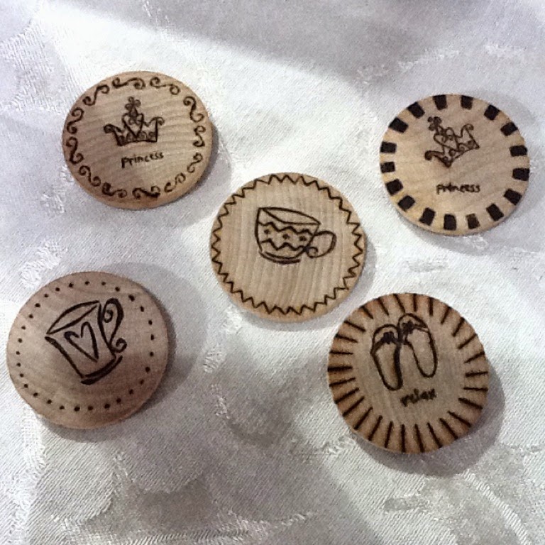 Miscellaneous wood burned items
