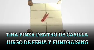  TIRA LA PINZA DENTRO DE CASILLA JUEGO DE FERIA Y FUNDRAISING