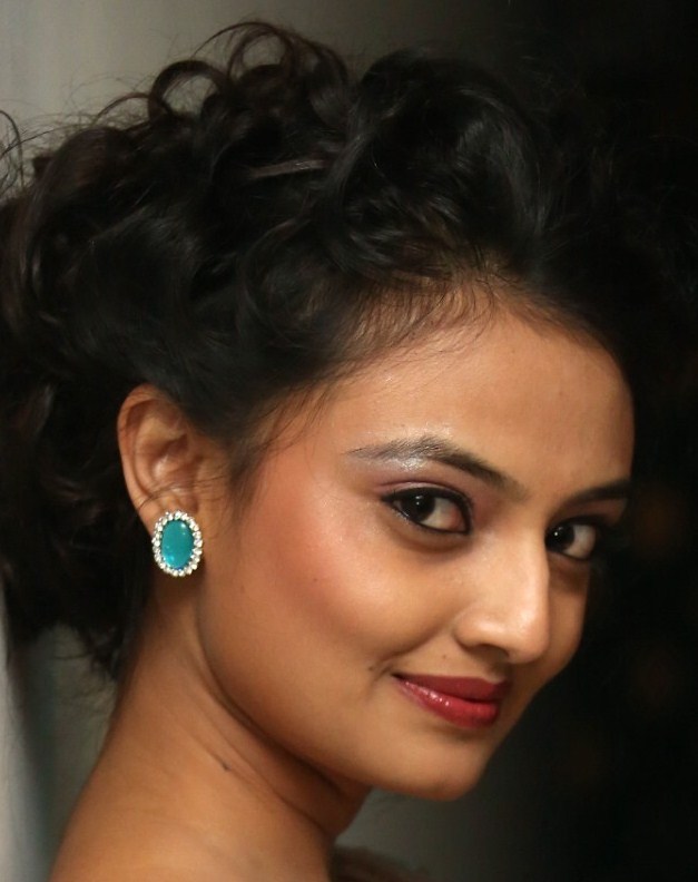 Tollywood Actress Nikitha Narayan Beautiful Smiling Close Up Face Stills