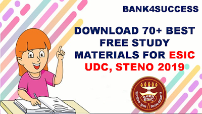 ESIC UDC Free Books and Study Materials PDF - Download Now