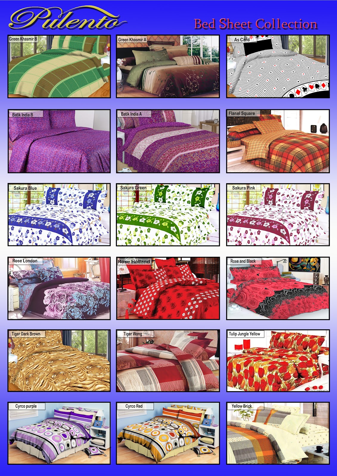 GROSIR BEDCOVER JAKARTA Harga Sprei + Bedcover Motif Dewasa