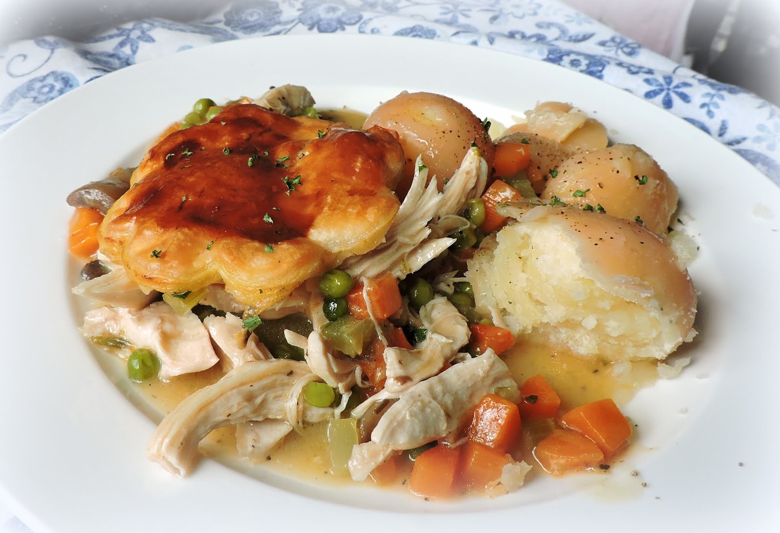 Chicken Pot Pie with a Puff Pastry Topping The English Kitchen
