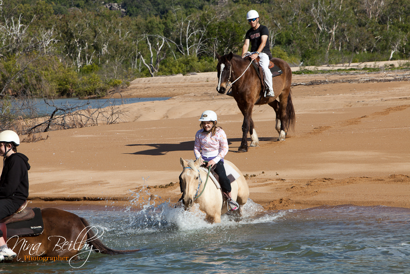The Beilby Family of Sydney, Australia Island Horse Riding On The Beach