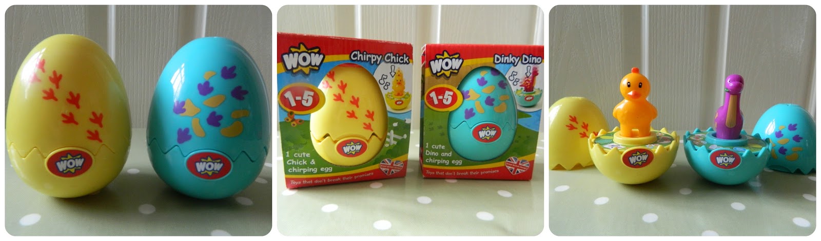 WOW Toys Easter Eggs My Dinky Dino My Tweety Chick