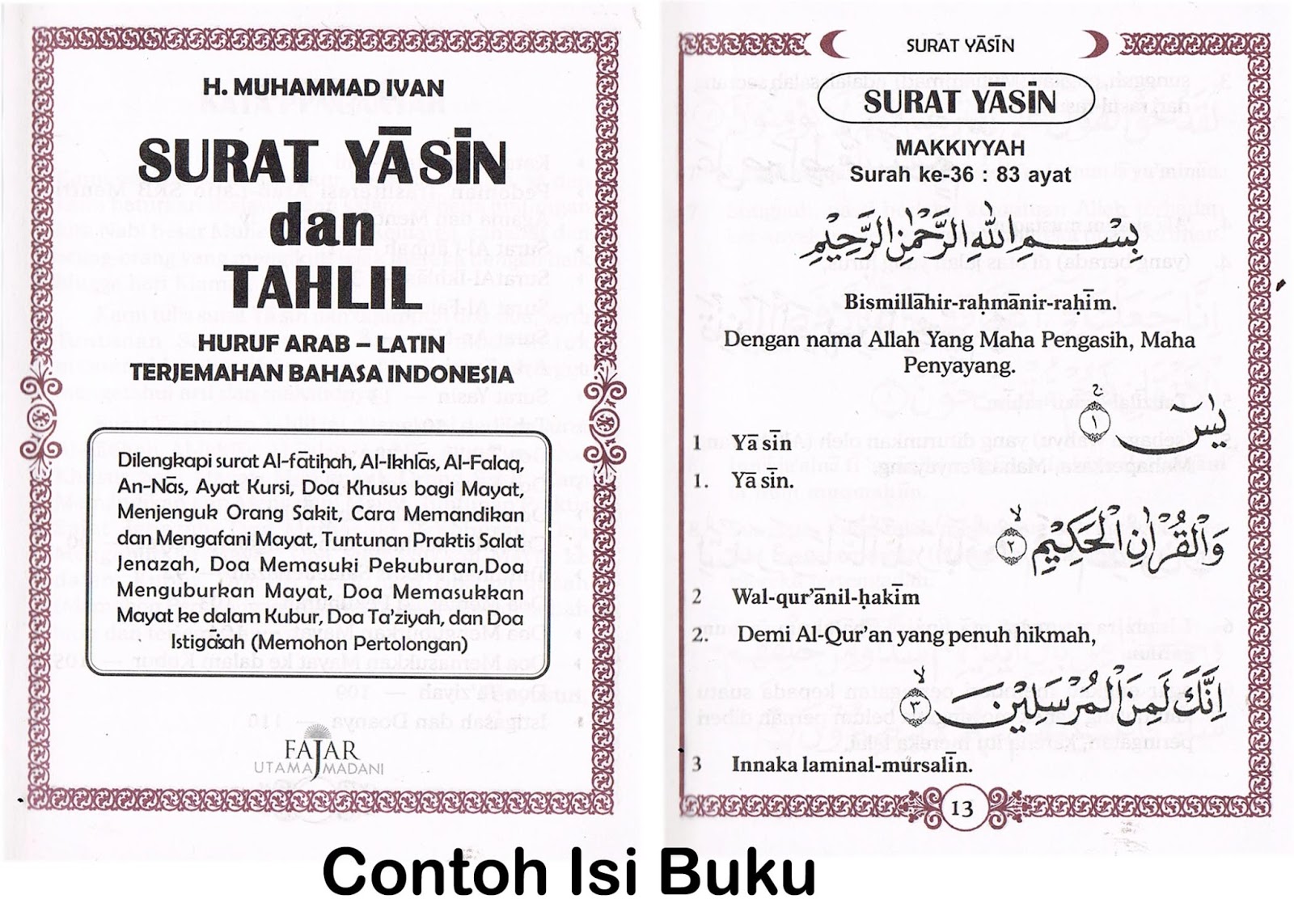 Kata Kata Untuk Ayah Di Buku Yasin