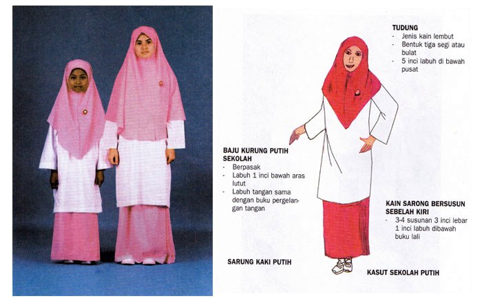 Kurung islam baju puteri Baju Uniform
