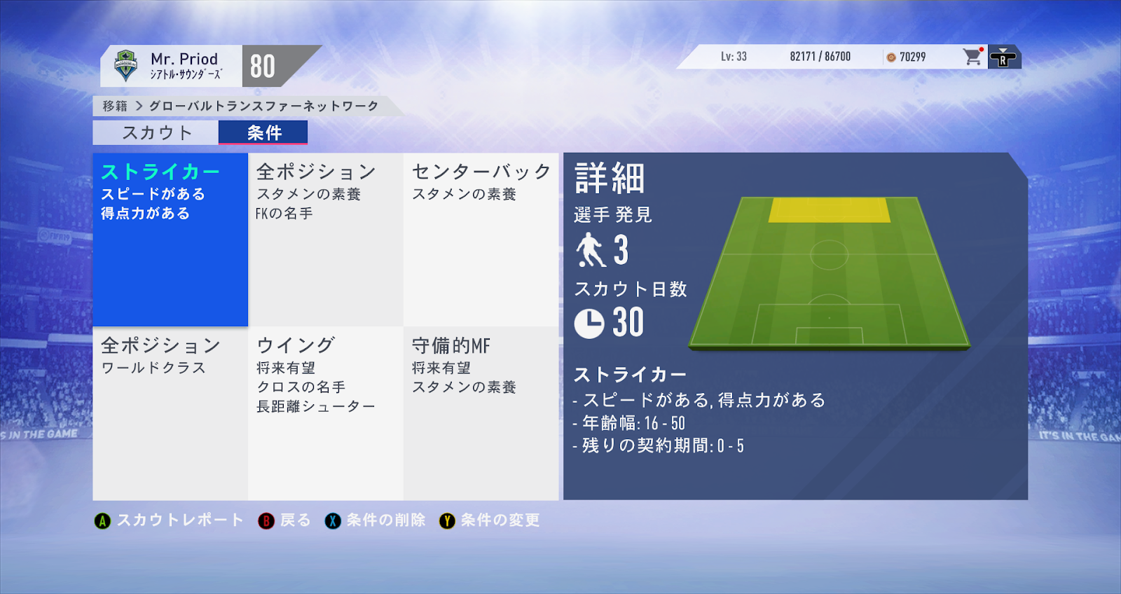 ぴりおど だいありー 日記 Fifa19 キャリモ日記 ブンデスに飛ばされたシアトルサウンダーズ 1年目
