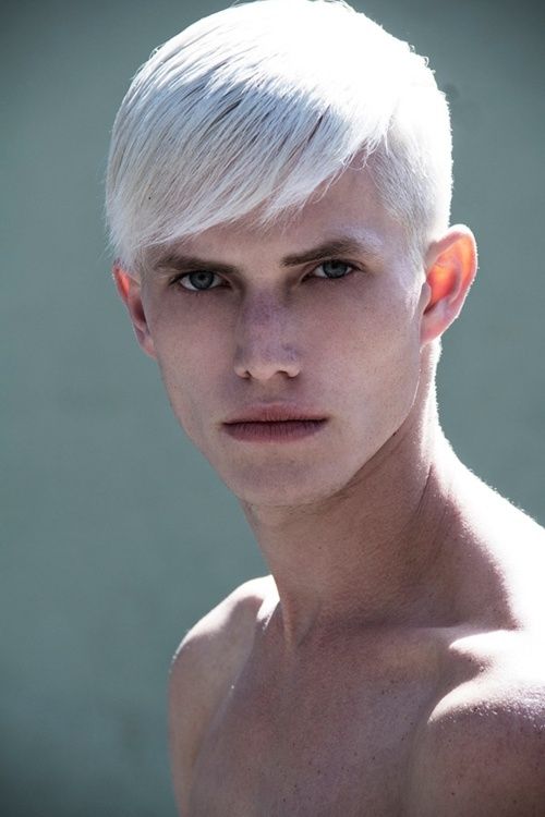 All About Hairstyle White Hair Colour For Men
