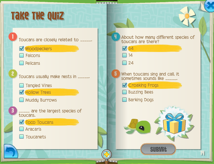 Animal Jam Quiz