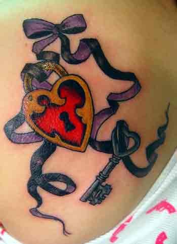 heart tattoos for women on hip. Heart Tattoos Have Many Meanings And Varied Designs