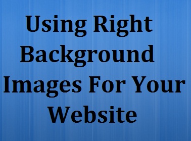 Using Right Background Images For Your Website or Blog - Area Design