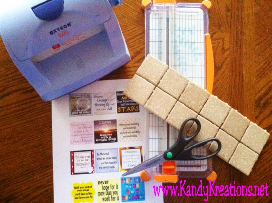 How to make your own tile magnets in 10 minutes or less. Easy instructions and tools to turn your quotes or instagram pictures into great magnets for your home.