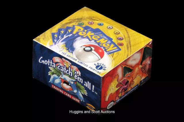 Caixa lacrada de cartas da série Pokémon de 1999 é vendida por US$ 56 mil