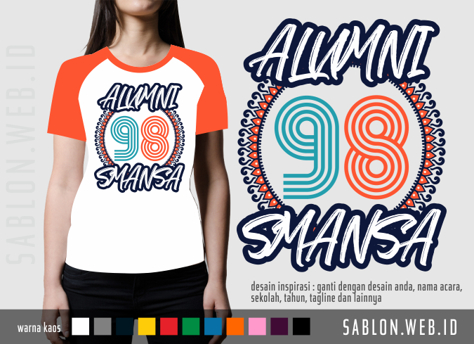 18 Contoh Desain  Sablon Kaos  Reuni  Alumni Kelas Angkatan 