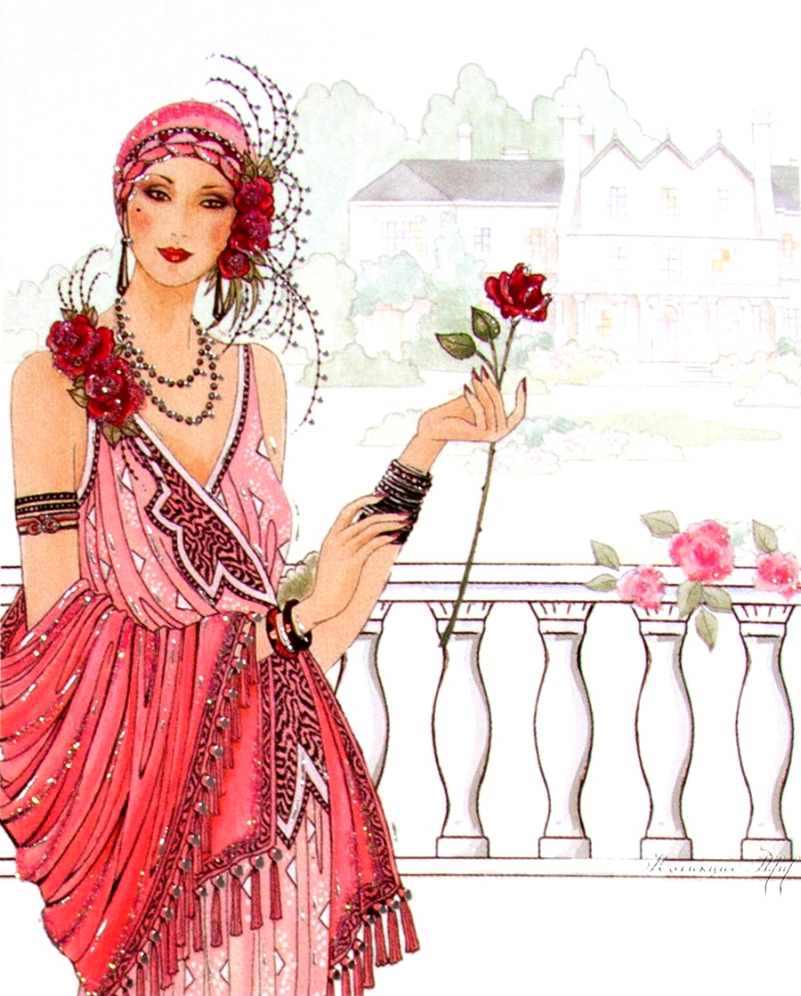 AMARNA ARTESANATO E IMAGENS IMAGENS PARA DECOUPAGE ART DECO LADIES