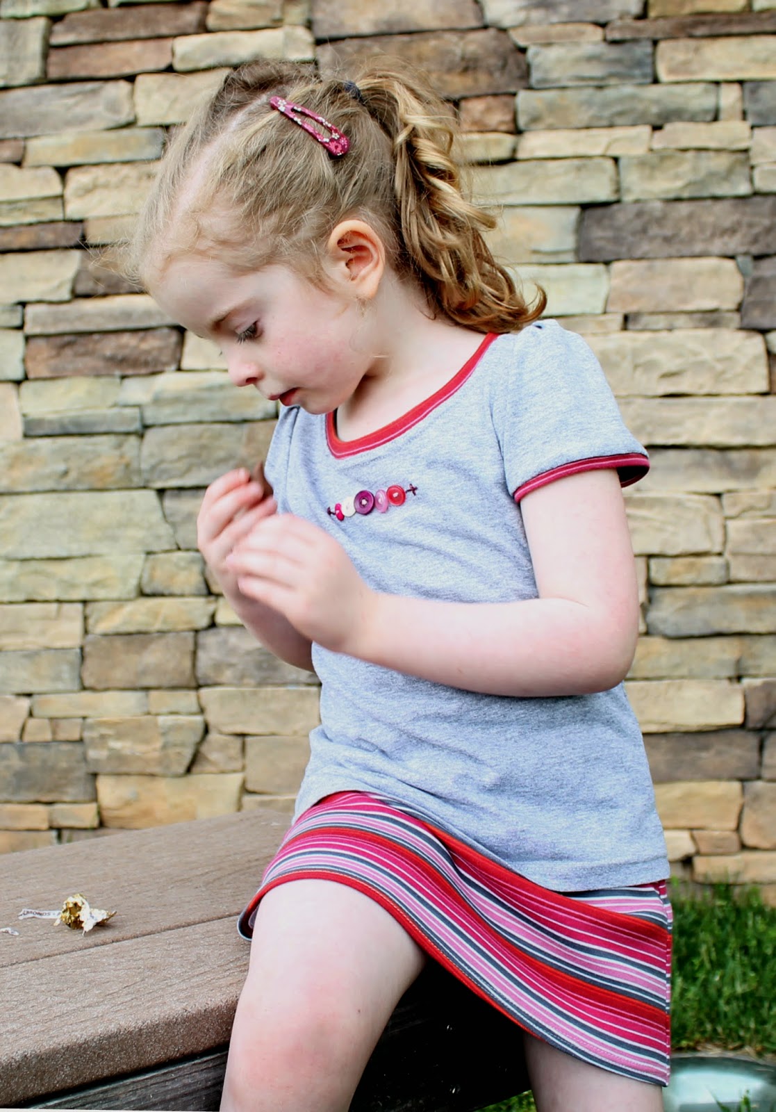 Sewing and reviewing The Practically Perfect Girl's Tee Shirt by Muse of the Morning | The Inspired Wren