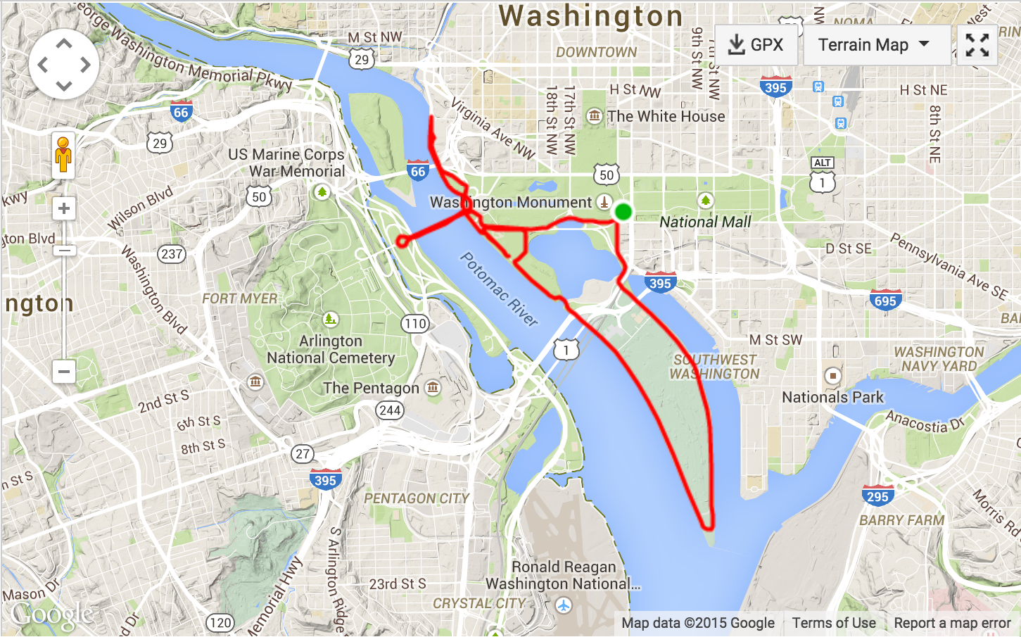 Wolfie (Kurt) Runs Cherry Blossom 10 Miler