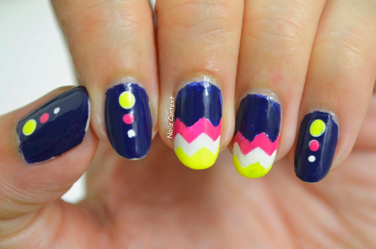 2. Chevron Nail Designs for Summer - wide 6