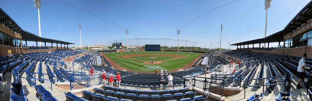 Peoria baseball stadium, arizona, panorama, seat view