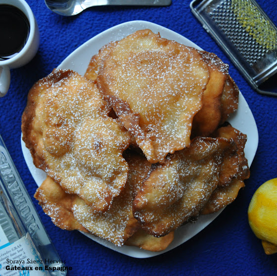 recette bugnes beignets oreillettes carnaval espagne